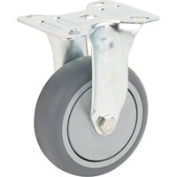 Roulettes pivotantes en acier galvanisé à platine de fixation TENTE 2478PJP075P60