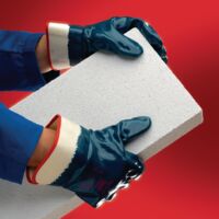 Gant ActivArmr 27-805 Taille 10 blanc/bleu jersey de coton avec nitrile EN 388