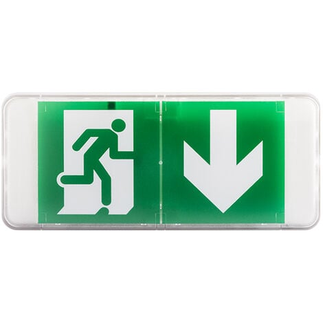 Ensemble de Bloc de Sécurité (BAES) SATI et 3 Pictogrammes - EVACUATE