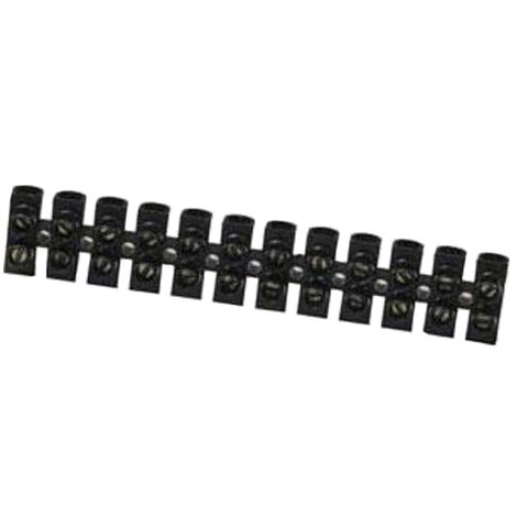 Barrette connexion 16 mm² 12 plots – Noir - BATILEC (1/2)