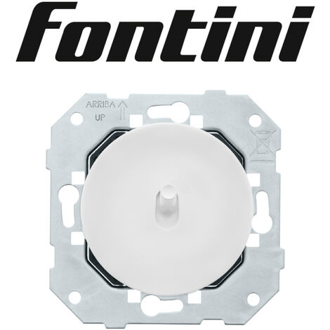 Bouton poussoir - BLANC GLOSSY DOM - FONTINI