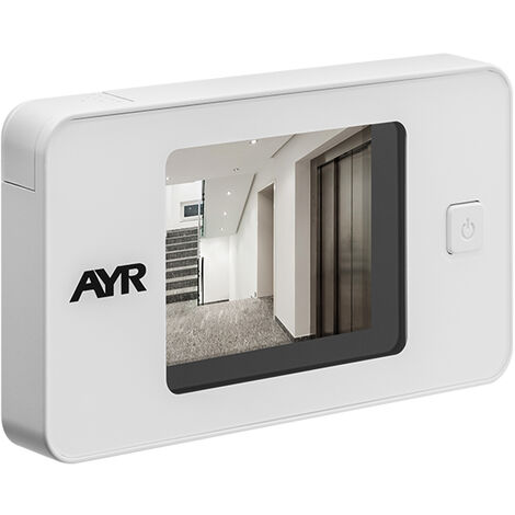 Judas numérique avec caméra – Résolution 320x240 pixels – Écran LCD 3.2 TFT – Installation facile sans outils – Pour portes 38-110 mm – AYR