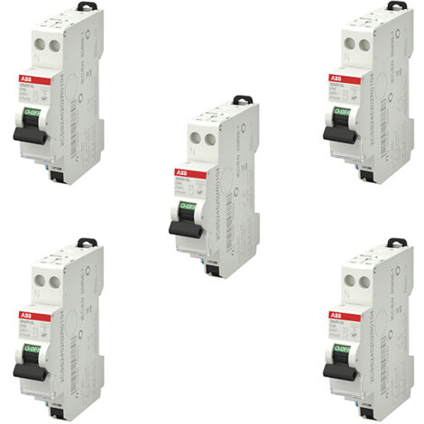 Lot de 10 disjoncteurs Ph+N raccordement Vis 20A-4,5Ka - Courbe C - ABB