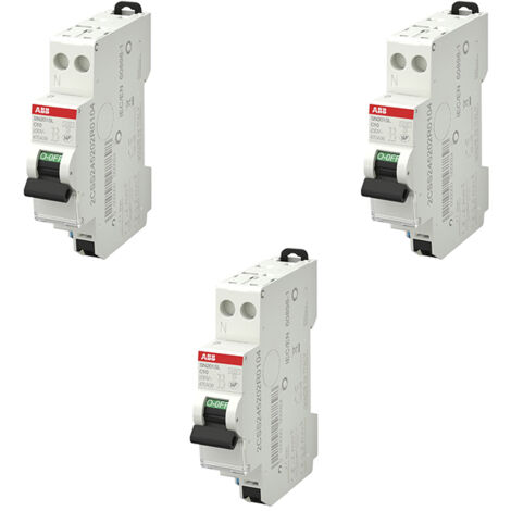 Lot De 6 Disjoncteurs ABB PH+N – 20A – Raccordement à Vis – Pouvoir De Coupure 5kA – Neufs