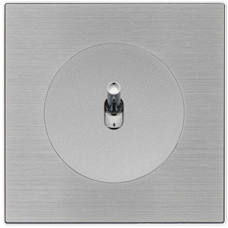 Commande volet roulant ALU avec manette chrome DOM et plaque simple métallisée gris – Contrôle fluide et design raffiné - FONTINI