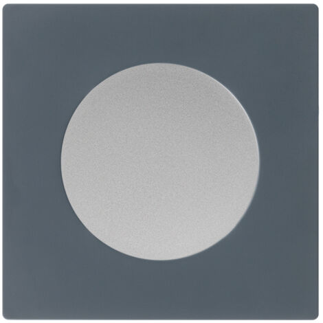 Obturateur ALU DOM + plaque simple blue grey - FONTINI (1/5)