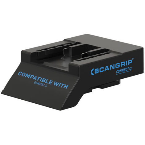 Connecteur intelligent pour lampes de travail – Utilise batteries 18V/20V – Protection contre décharges, surcharges et surchauffes – Système de sécurité intégré – Scangrip (1/2)