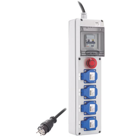 Coffret De Chantier Zenitech IP54 8 Modules - Préquipé Différentiel 30mA, Disjoncteur, Prises 16A, Sécurisé