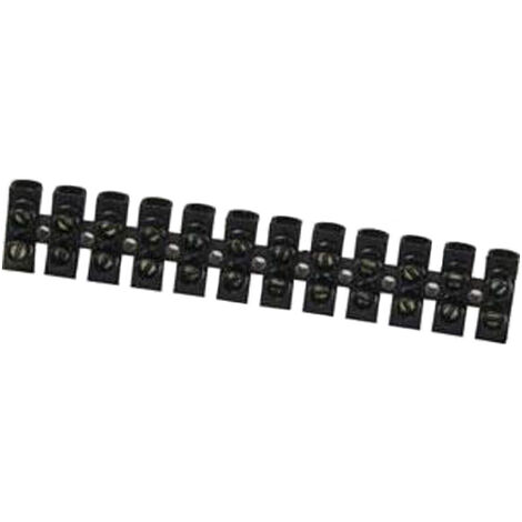 Barrette connexion 6 mm²  12 plots – Noir - BATILEC (1/2)