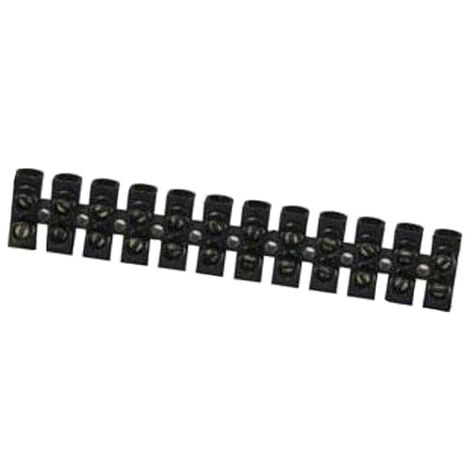 Barrette connexion 10 mm²  12 plots – Noir - BATILEC (1/2)