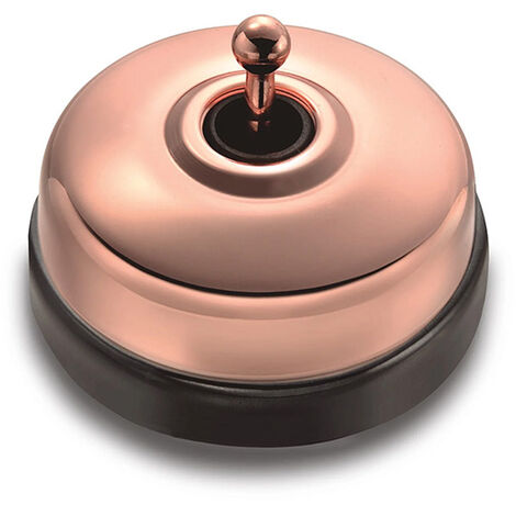 Va et vient Porcelaine noire Carcasse et manette cuivre brillant DIMBLER (1/2)