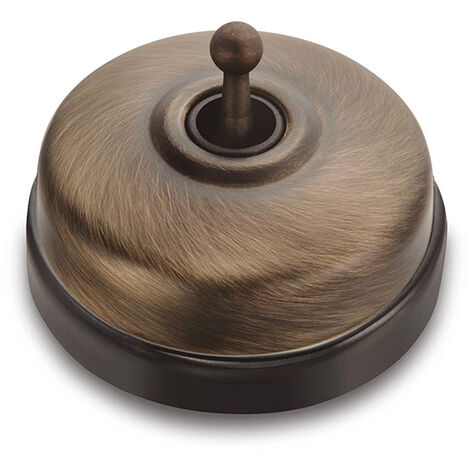 Va et Vient Porcelaine noire - Carcasse bronze et manette laiton DIMBLER (1/2)