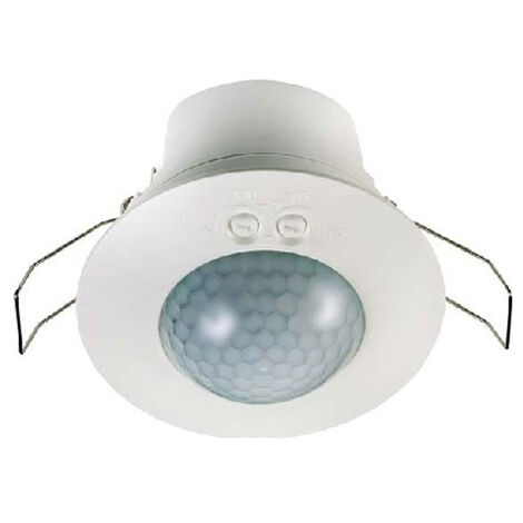 Détecteur de mouvement pour encastrement au plafond 360 ° 230V AC max (1/2)