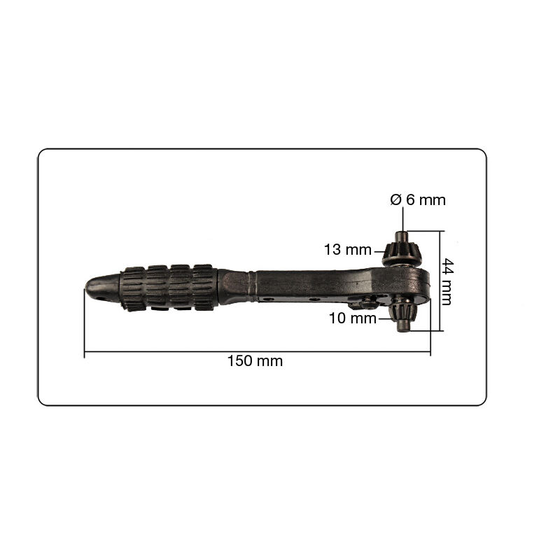 Bohrfutterschlüssel Ratsche Bohrfutter Schlüssel Gummigriff 10-13mm NEU 151205 
