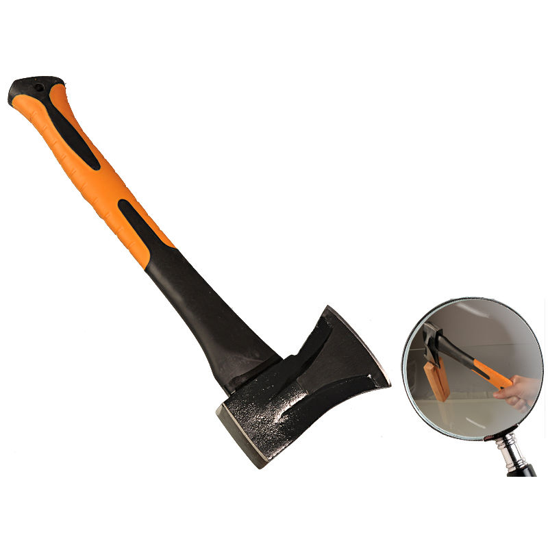 KOTARBAU® Spalt-Axt Spaltbeil Spalthammer mit Fiberglas-Stiel 1 kg