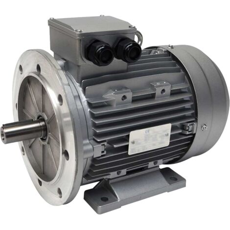 Moteur Électrique Triphasé 230/400V 4kW 1500tr/min - MH1112M4B35 Bride B35 - Bobinage cuivre (1/5)