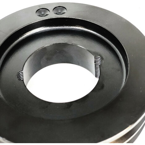 Poulie En Fonte 75mm X 24mm - Type SPA Double Gorge - Moyeu Amovible 24mm