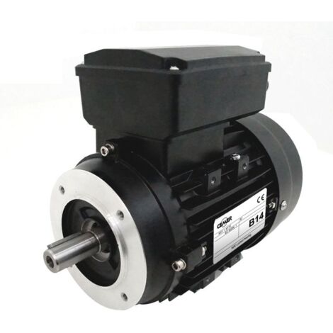 Moteur électrique Monophasé 220v 0,75 Kw 1500 Tr/min Condensateur Permanent - My8024b14 Bride B14 - Bobinage Cuivre (1/5)