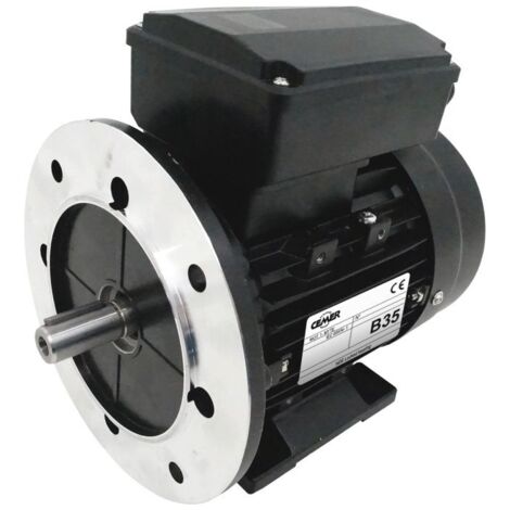 Moteur Électrique Monophasé 750W 1380 Tr/min Cuivre Pur - Arbre 19mm Avec Condensateur