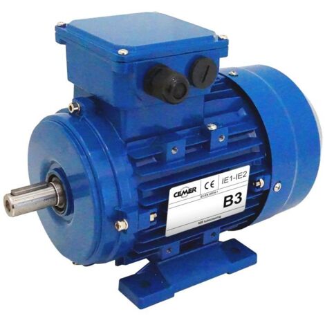 Moteur électrique Triphasé 230/400 V 10 Cv Cemer Ms 7,5 Kw 3000 Tr/min Asynchrone Bride B3 Protection Ip 55 (1/5)