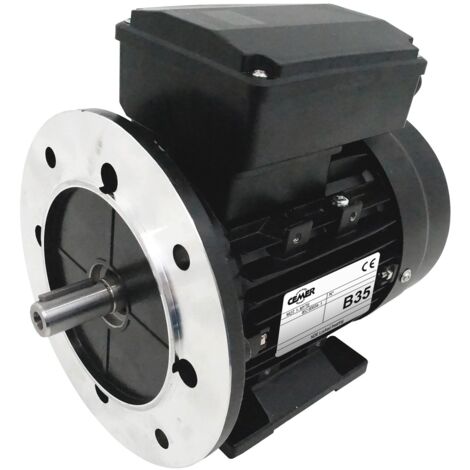 Moteur électrique Monophasé 220V 0,37 kW 1000 tr/min Condensateur Permanent - MY8016B35 Bride B35 - Bobinage cuivre (1/5)