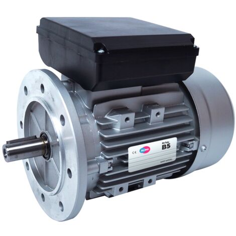 Moteur électrique monophasé 220V 0.75 kW 1500 tr/min Condensateur Permanent - MMP80G4B5 Bride B5 - Bobinage cuivre