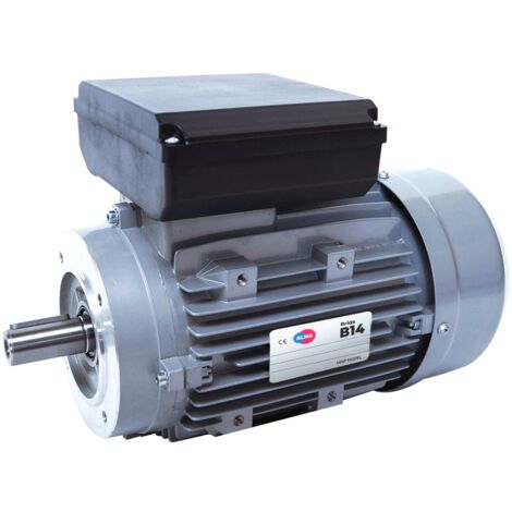 Moteur électrique monophasé 220V 1.1 kW 3000 tr/min Condensateur Permanent - MMP80G2B14 Bride B14 - Bobinage cuivre