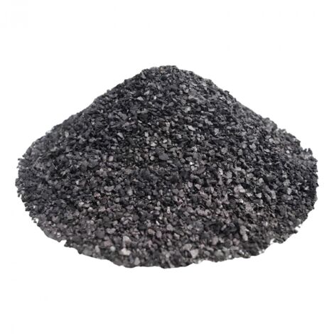 Charbon actif 50L pour filtration eau potable – Granulométrie 0,6 à 2,4 mm – Densité 430 kg/m³ – Absence d'huile dans l'eau – Mineral Right