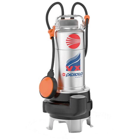 Pedrollo – Pompe d'évacuation eaux usées – Submersible 1,1kW – Débit 50-500l/min – Hauteur de refoulement 13,5m – Flotteur inclus (1/2)