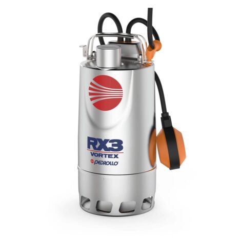 Pompe De Relevage Pedrollo Rx M 320 Vortex Eaux Usées Avec Flotteur Mono 11.4 M3/h 0.55 Kw (1/3)