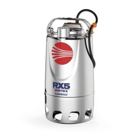 Pompe De Relevage Pedrollo Rx Vortex 540 Eaux Usées 1.1 Kw Triphasé 380v 14.4 M3/h (1/4)