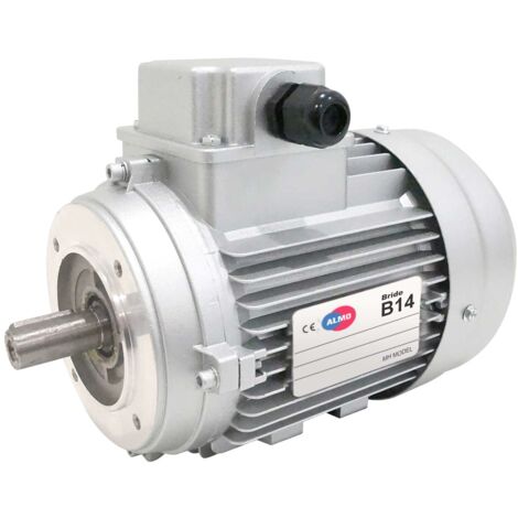 Moteur électrique triphasé 230/400V 0.75 kW 1500 tr/min - MH380G4B14 Alu Bride B14 - Bobinage cuivre