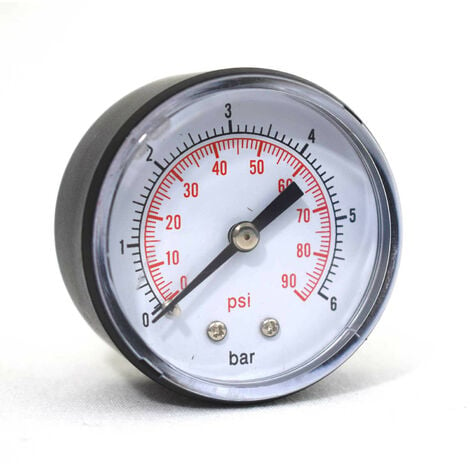 Manomètre radial pression 0 - 10 bar M 1/4 DISTRILABO - Plomberie