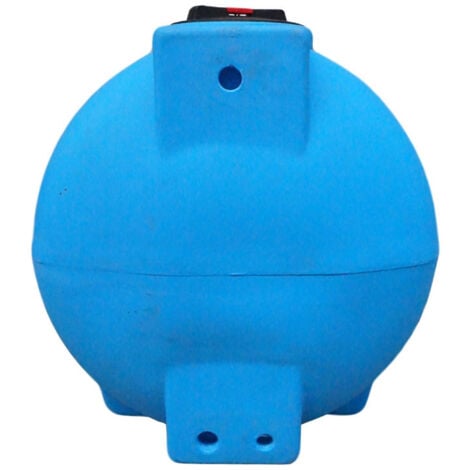 Réservoir de stockage eau de pluie 300 litres - Réservoir aérien bleu en polyéthylène - Horizontal