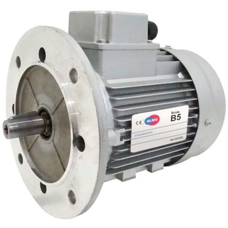 Moteur électrique Triphasé 230/400v 0.75 Kw 1500 Tr/min - Mh380g4b5 Alu Bride B5 - Bobinage Cuivre (1/5)