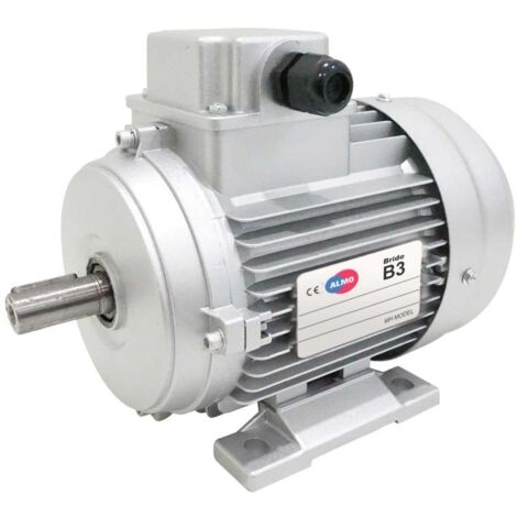 Moteur électrique Triphasé 230/400v 1.5 Kw 1500 Tr/min - Mh390l4b3 Alu Bride B3 - Bobinage Cuivre (1/5)