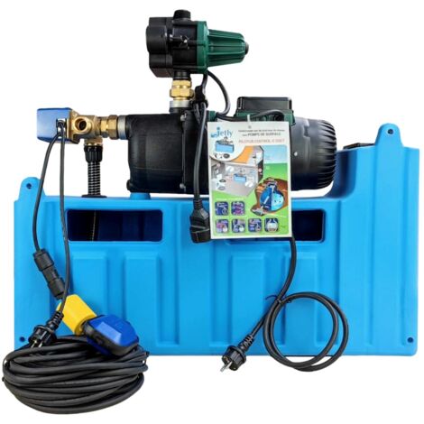 Gestionnaire d'eau de pluie 25l – Système d'automatisation ACTIVE – Pompage autonome avec électrovanne 3 voies – Pour usage domestique – Pompe&Moteur