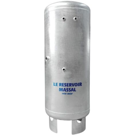 Réservoir galvanisé 300 litres – Pression 4 bars – Acier galvanisé certifié ACS – Installation facile sans pré-gonflage – Massal