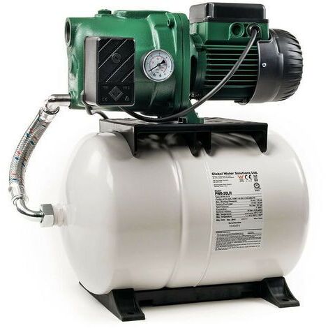 DAB – Surpresseur 100L – AQUAJETGWS132100M – Débit 4,8 m³/h – Puissance 1 kW – Hauteur d'aspiration jusqu'à 8 m – Monophasé 220V - EAU 1 KW