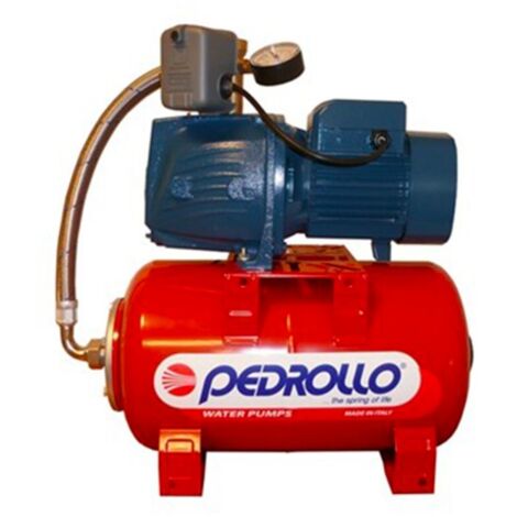 Surpresseur 20L Pedrollo HYDROFRESHPLURIJETm4100X20 - Pompe a eau 0,60 kW centrifuge jusqu'à 7,8 m3/h monophasé 220V