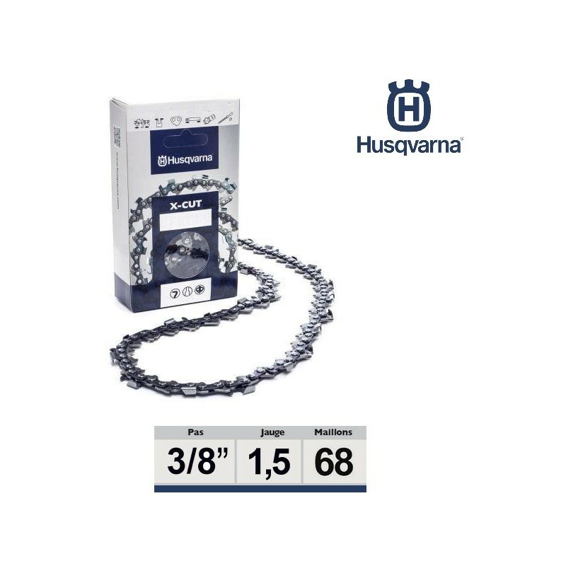 Husqvarna chaîne tronçonneuse super (carrée) X-Cut 3/8, 1,5 mm