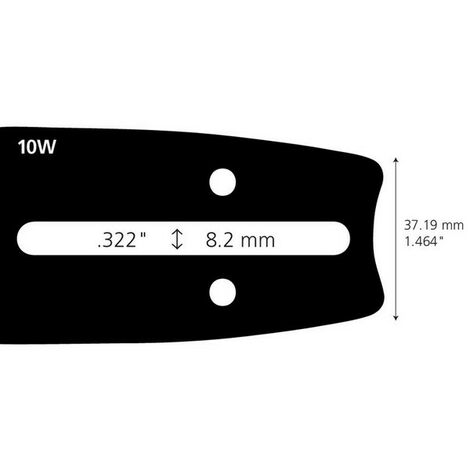 Guide Chaîne Tronçonneuse 138RNDD009 Guide: 33 cm Pas: 3/8Jauge