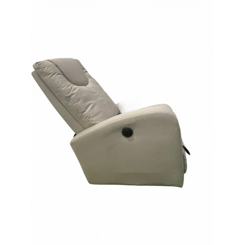 EASYCOMFORT Poltrona Relax Alzapersone con Telecomando, Reclinabile con  Poggiapiedi Integrato, 80x94x104cm Marrone