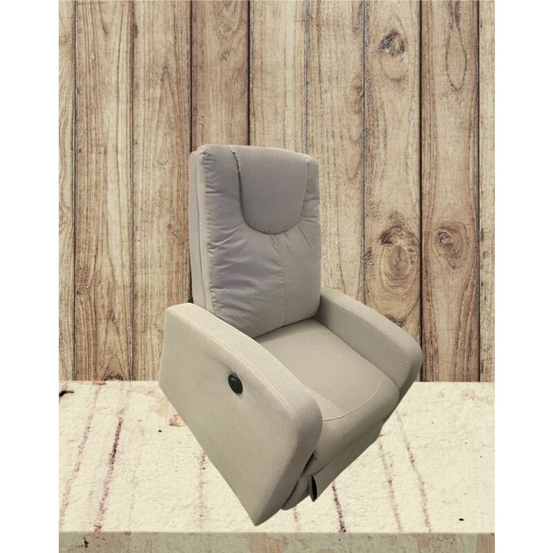 HOMCOM Poltrona Relax Alzapersone con Telecomando, Poltroncine da Camera  Reclinabile con Poggiapiedi Integrato, 80x94x104cm Crema