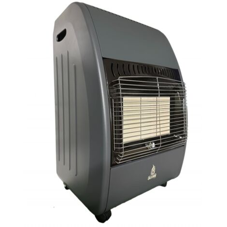 STUFA A GAS CALORINA A TRE MATTONI GPL ANTRACITE
