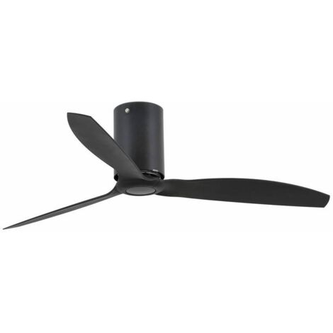 Faro Mini Tube - Ventilatore da soffitto nero opaco 3 Pale con motore DC (1/5)