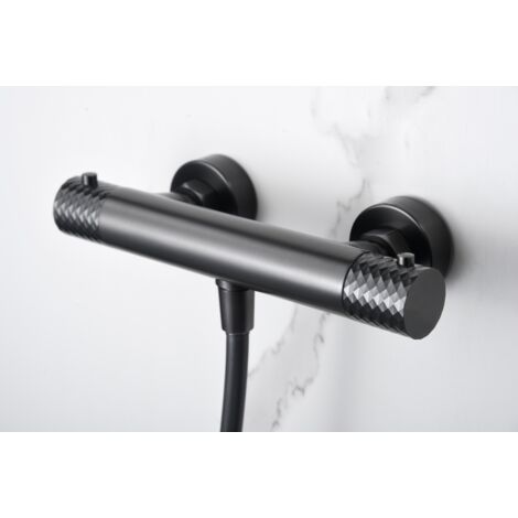 Set Doccia Termostatico Genova Nero Canna Di Fucile Imex Imex Btg053 5bgm (1/2)
