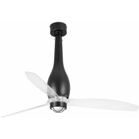 ETERFAN M LED Ventilatore nero opaco/trasparente DC (1/4)
