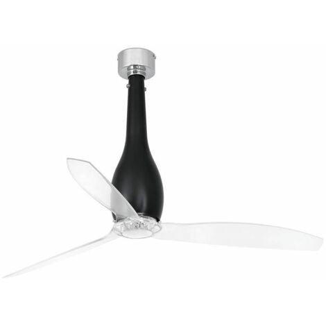 Faro 32003 Ventilatore a Soffitto Senza Luce Motore Dc Diametro 128 Cm Telecomando Nero Opaco (1/5)