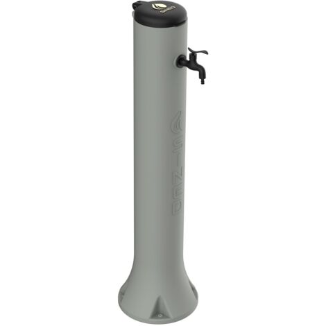 SINED Tritone Fontanella Da Giardino In Hdpe Con Gancio Portagomma h 100 Cm Tortora